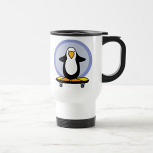 Caneca Skateboarding do pinguim