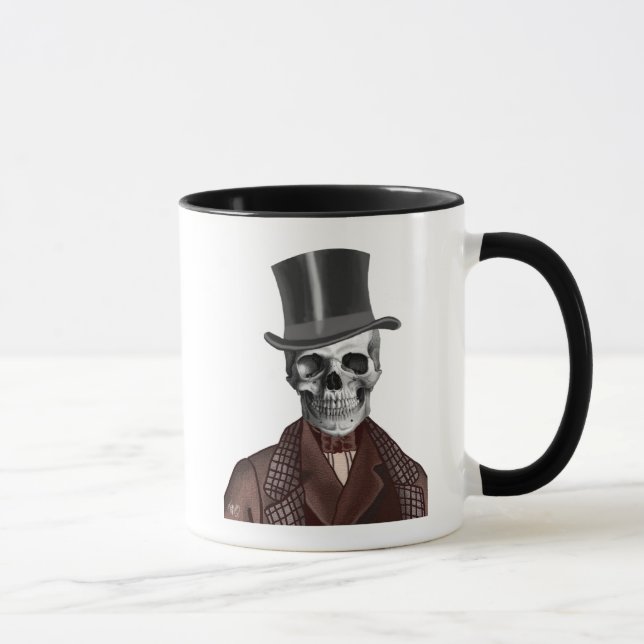 Caneca Skeleton Gentleman e Chapéu Superior (Direita)