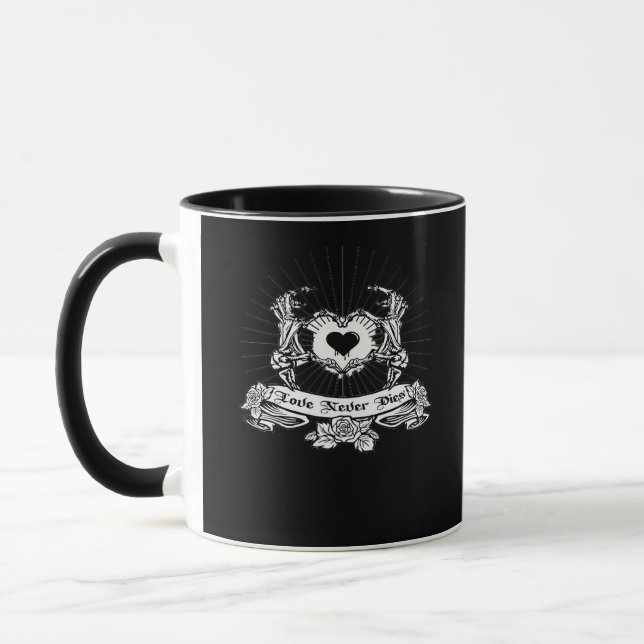Caneca Skeleton Hand Design Classic (Esquerda)
