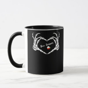 Caneca Skeleton Hand Heart Season Classic