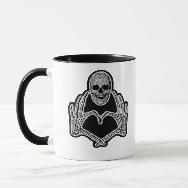 Caneca Skeleton Heart Hands Classic (Esquerda)