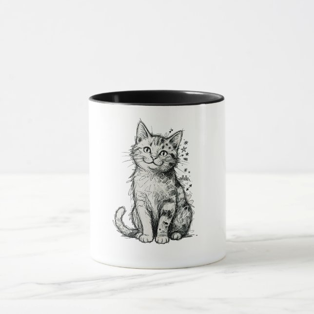 Caneca “Sketch Cat” Mug (Centro)