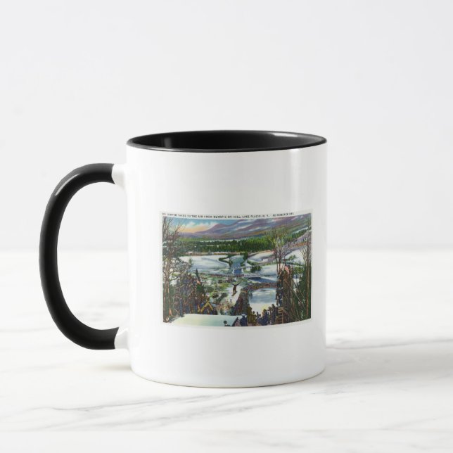 Caneca Ski Jumper decola da Olimpiadas Ski Hill (Esquerda)