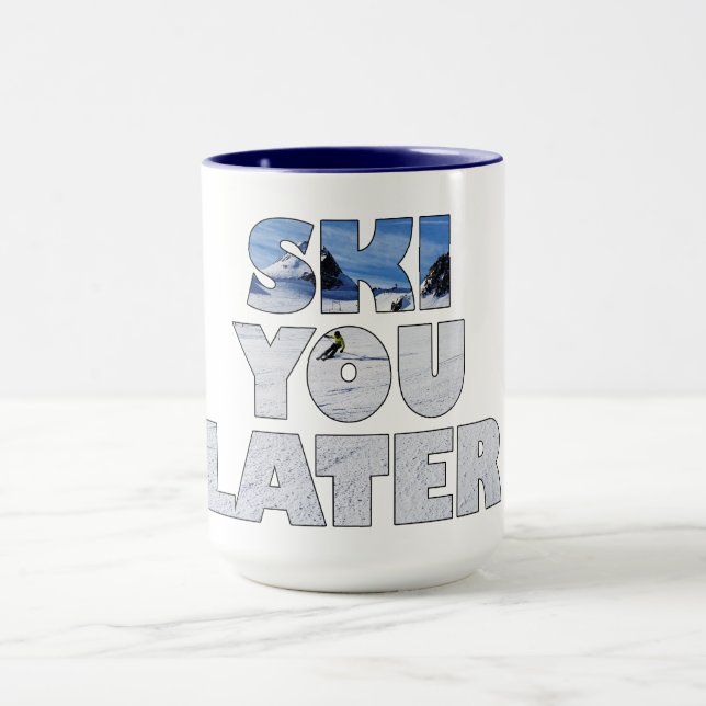 Caneca Ski You Later Funny Skiing Winter Sports Gift (Centro)