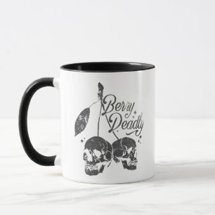 Caneca Skull Cherry Spooky and Sweet Gothic Halloween