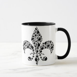 Caneca Skull Fleur De Lis