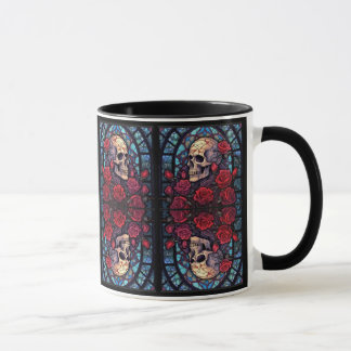 Caneca Skulls & Rosas espelhados V2 Coffee Mug