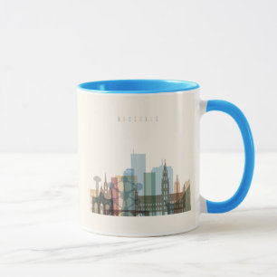 Caneca Skyline da cidade de Bruxelas, Bélgica  