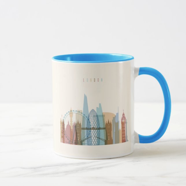 Caneca Skyline da cidade de Londres, Inglaterra | (Direita)