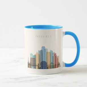 Caneca Skyline da cidade de Vancôver, Canadá