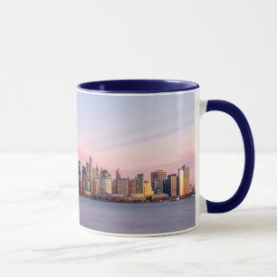 Caneca Skyline da Noite de Nova York