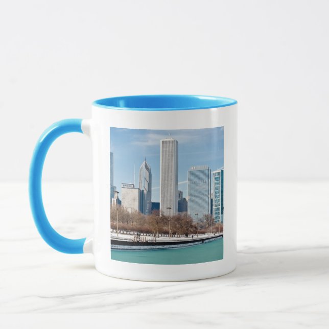 Caneca Skyline de Chicago através do Lago Michigan (Esquerda)