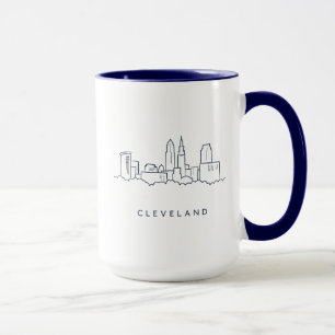 Caneca Skyline de Cleveland Ohio