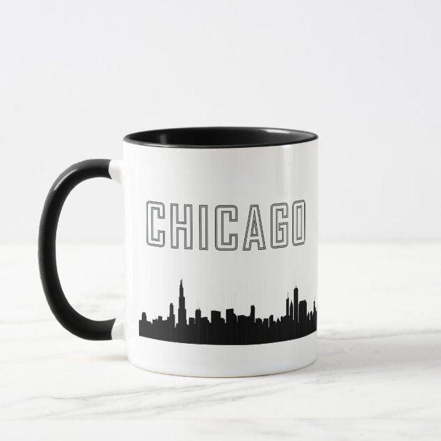 Caneca Skyline Mug Sleek Iconic Chicago (Esquerda)