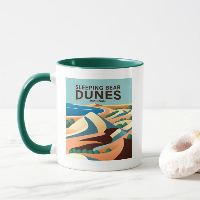 Caneca Slear Bear Dunes Michigan (Com Donut)