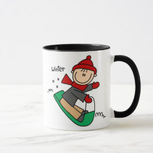 Caneca Sledding do inverno