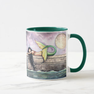 Caneca Sleeping Mermaid por Molly Harrison