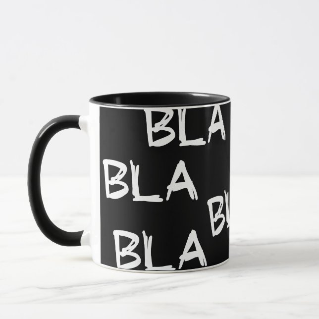 Caneca Slogan bla bla bla. Goed of nep nieuws. (Esquerda)