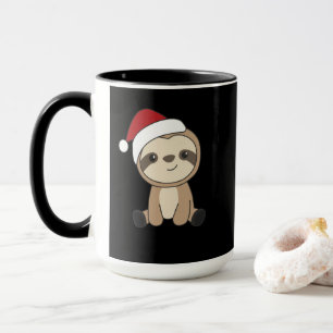 Caneca Sloth Christmas Snow Winter Animals Sloths Mug