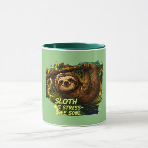 Caneca Sloth o Estresse, Alma Livre