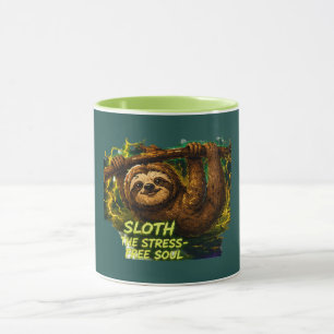 Caneca Sloth o Estresse, Alma Livre