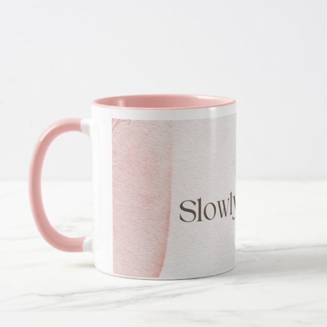 Caneca Slowly Becoming Poetic Quote Coffee Mug | Soft Pin (Esquerda)