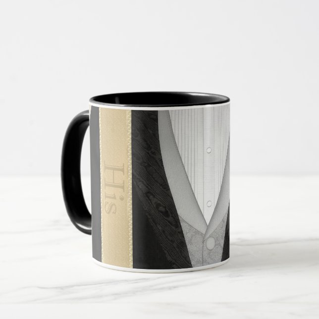 Caneca Smoking dos noivos "seu " (Frente Esquerda)