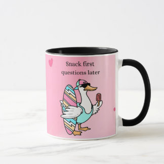 Caneca Snack Primeiro, Perguntas Depois | Pato Leg