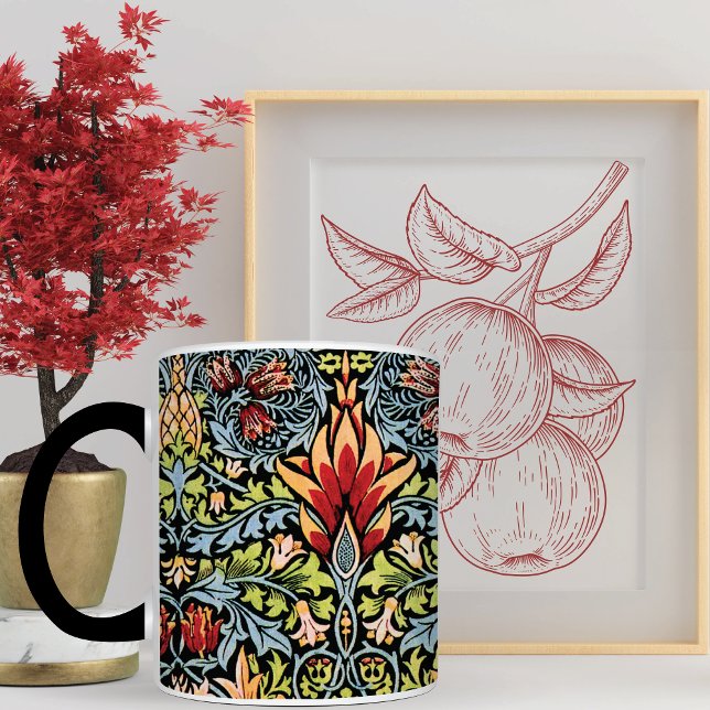 Caneca Snakehead Woodland Pattern William Morris (Criador carregado)