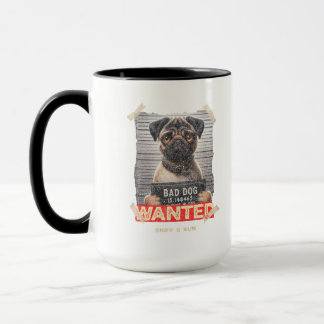 Caneca Sniff & Run Pug: Fugitivo Adorável à Solta!