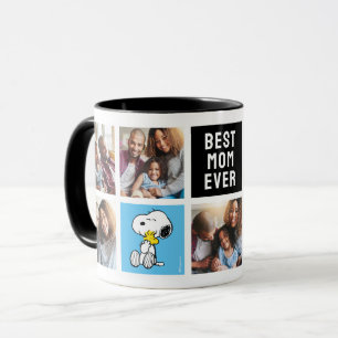 Caneca Snoopy & Woodstock Melhor Mãe Colagem Nunca
