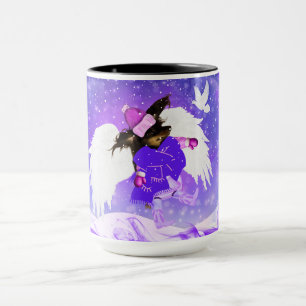 Caneca Snow Angel Weenie Dog Mug