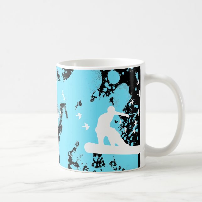 Caneca snowBOARD com pássaros (Direita)
