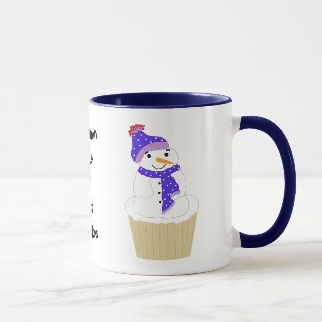 Caneca Snowman Cupcake with Say (Direita)