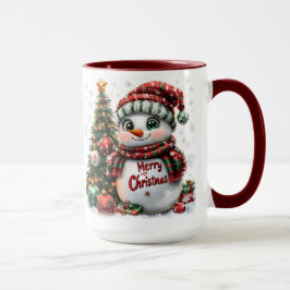 Caneca Snowman de Natal