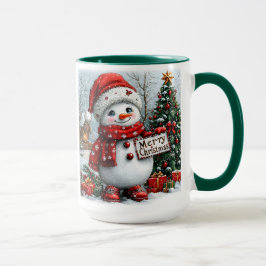 Caneca Snowman de Natal