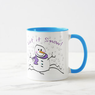 Caneca Snowman Deixe-o nevar