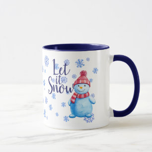 Caneca Snowman Deixe-o nevar