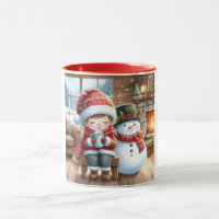 Snowman e Amigos Crianças Caça de Natal
