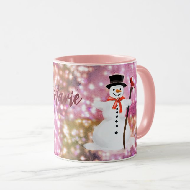 Caneca Snowman Hot chocolate Mug (Frente Esquerda)