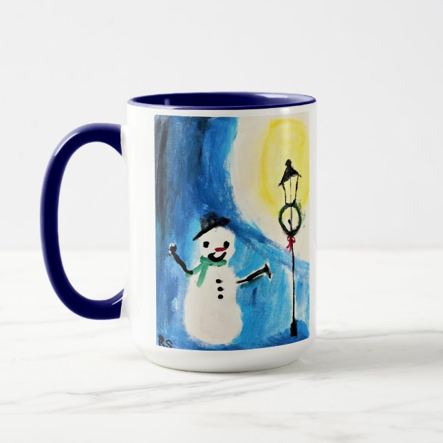 Caneca Snowman & Lightpost Mug (Esquerda)
