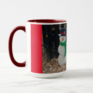 Caneca Snowman na Fazenda de Natal
