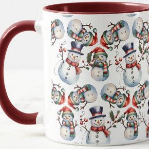 Caneca Snowmen de Natal