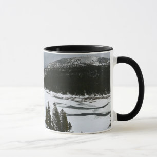 Caneca Snowy Ellery Lake California Fotografia de inverno
