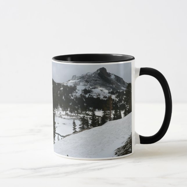 Caneca Snowy Ellery Lake California - Paisagem de inverno (Direita)