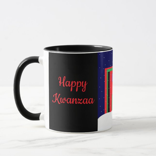 Caneca Snowy Kwanzaa (Esquerda)