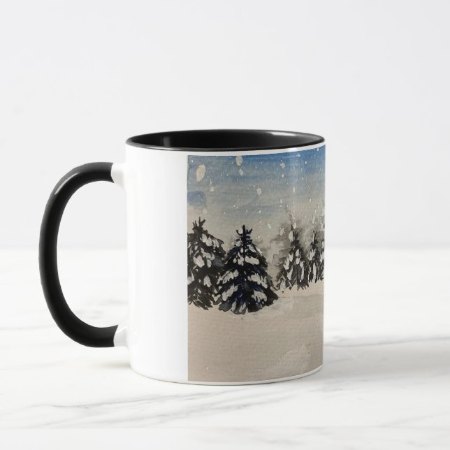 Caneca Snowy Trees Mug (Esquerda)