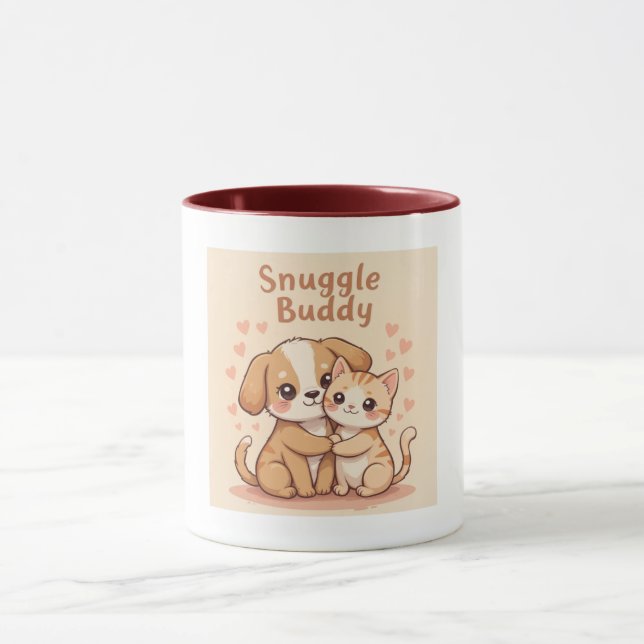 Caneca Snuggy Buddy Mug - Arte para Amantes de Café (Centro)