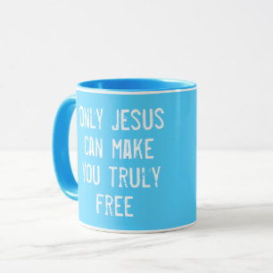 Caneca Só Jesus Pode Fazer-Te Uma Mensagem Cristã Livre