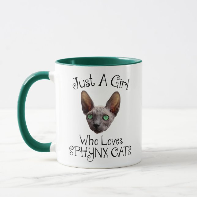 Caneca Só Uma Garota Que Adora Gatos De Sphynx (Esquerda)